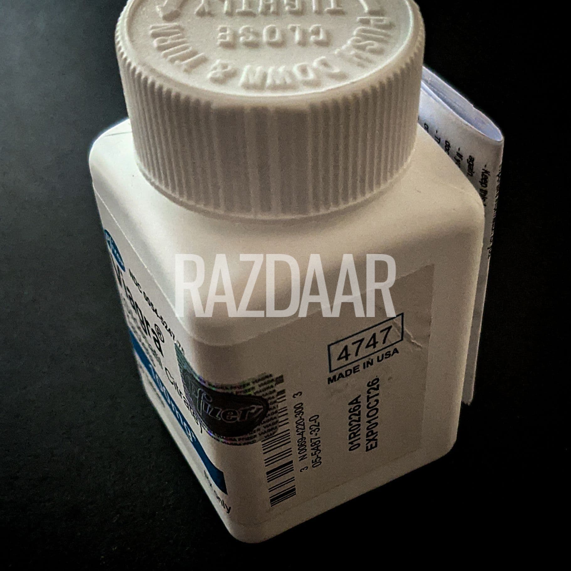 Viagra 100mg 30 tablet bottle product picture