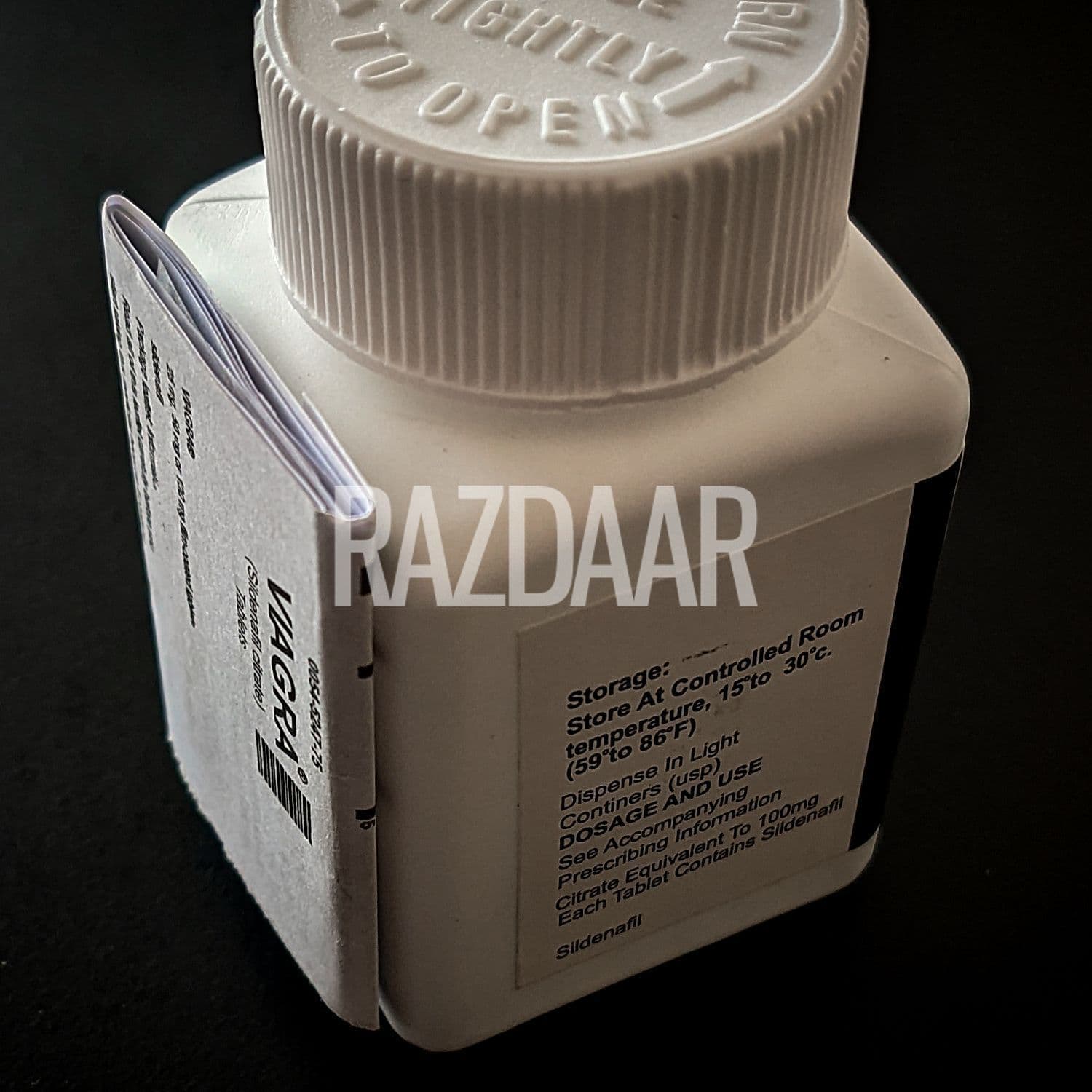 Viagra 100mg 30 tablet bottle product picture